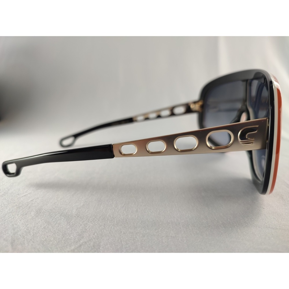 Carrera Special Edition Flag Lab 17 C3E9O Orange Gold Shield Sunglasses 140 NWT - Picture 6 of 14